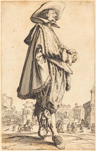 Hombre noble con manos cruzadas de Jacques Callot