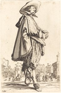 Hombre noble con las manos cruzadas de Jacques Callot