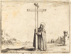 Monja Abrazando la Santa Cruz de Jacques Callot