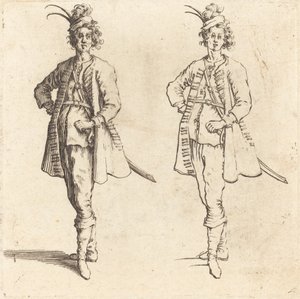 Oficial, Vista Frontal de Jacques Callot