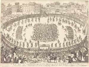 Uno de los combates de infantería de Jacques Callot
