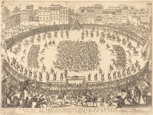 Uno de los combates de infantería, 1616