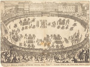 Desfile en el anfiteatro de Jacques Callot