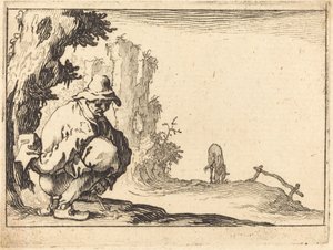 Campesino defecando de Jacques Callot