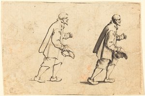 Campesino con sombrero en mano de Jacques Callot