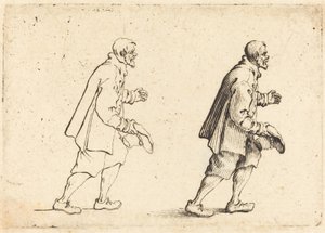 Campesino con sombrero en mano de Jacques Callot