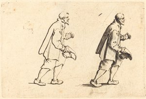 Campesino con Sombrero en la Mano de Jacques Callot