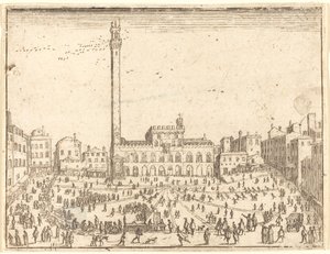 Piazza Publicca, Siena de Jacques Callot
