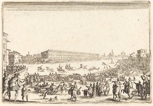 Piazza Santa Croce, Florencia de Jacques Callot