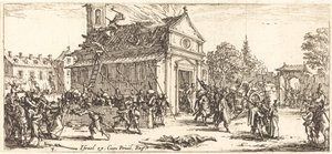 Saqueo de un monasterio de Jacques Callot