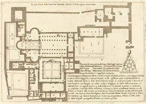 Plano de la Iglesia de la Santa Natividad de Jacques Callot