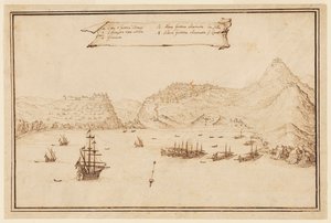 Vista planométrica de Orán, Argelia de Jacques Callot
