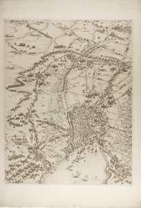 Placa dos de La Siège de la Rochelle de Jacques Callot