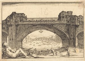Ponte Vecchio, Florencia de Jacques Callot
