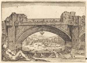 Ponte Vecchio, Florencia de Jacques Callot