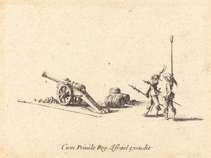 Preparándose para disparar el cañón, 1634-1635