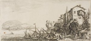 Regresando de la caza, de Varias Escenas Diseñadas en Florencia de Jacques Callot