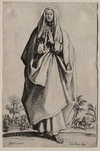 Salvatoris Beatae Mariae Virginis Sanctorum Apostolorum Icones/Les Grands Apôtres (The Large Apostles): La Sainte Vierge (The Holy Virgin) de Jacques Callot
