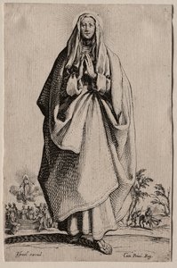 Salvatoris Beatae Mariae Virginis Sanctorum Apostolorum Icones/Les Grands Apôtres (The Large Apostles): La Sainte Vierge (The Holy Virgin) de Jacques Callot