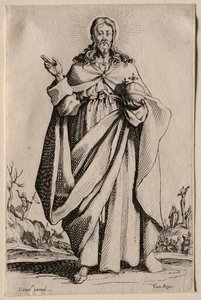 Salvatoris Beatae Mariae Virginis Sanctorum Apostolorum Icones / Les Grands Apôtres (The Large Apostles): The Savior de Jacques Callot