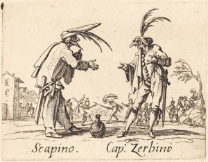 Scapino y Capitán Zerbino de Jacques Callot