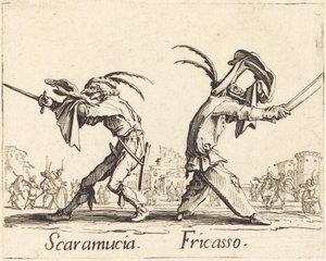 Scaramucia y Fricasso de Jacques Callot