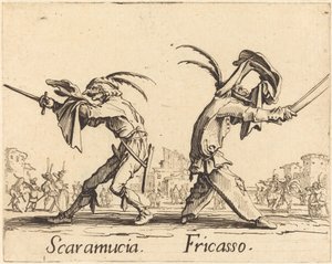 Scaramucia y Fricasso de Jacques Callot