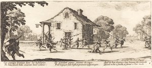 Escena de pillaje de Jacques Callot