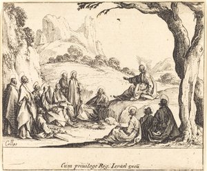 Sermón del Monte, 1635 de Jacques Callot