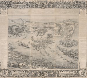 Asedio de la Ciudadela de Saint Martin en la Isla de Ré de Jacques Callot