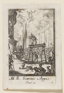 Simón el Apóstol (Simonis Appos.) de Jacques Callot