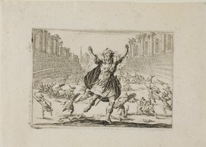 Escaramuza en el circo, de Los Caprichos de Jacques Callot