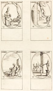 San Brice; San Serapión; San Eugenio; San Edmundo de Jacques Callot