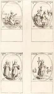 San Calistrato; Santos Cipriano y Justina; Santos Cosme y Damián; San Elzear, Conde de Jacques Callot