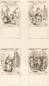 San Canida; San Mateo; Santa Ifigenia; San Mauricio y compañeros de Jacques Callot