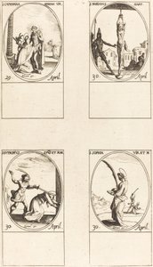 Santa Catalina de Siena; San Mariano; San Eutropio; Santa Sofía de Jacques Callot