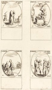 San Dionisio, Rústico y Eleuterio; San Abraham; San Gereón y compañeros; Santos Pro de Jacques Callot