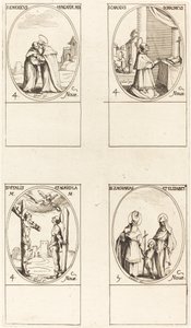 San Emerico; San Carlos Borromeo; San Vital y Agrícola; Santos Zacarías y Isabel de Jacques Callot