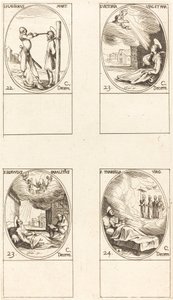 San Flaviano, Santa Victoria, San Servulo, Santa Tarsila de Jacques Callot