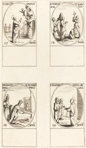 San Gregorio; Santos Román y Barula; Dedicación de las Basílicas de San Pedro y San Pablo de Jacques Callot