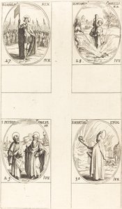 San Ladislao; Santas Potamiana y Marcela; Santos Pedro y Pablo, Apóstoles; San Marcial de Jacques Callot