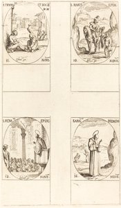 San Martín, San Trifón y compañeros, San Renato, San Diego de Jacques Callot