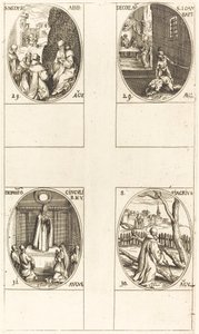 San Mederico, Abad; Decapitación de Juan el Bautista; San Fiacro; Festival de la Virgen de Jacques Callot