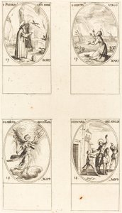 San Patricio; Santa Gertrudis; San Gabriel, Arcángel; San Eduardo de Jacques Callot