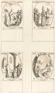 San Remigio; San Leodegario; San Gerardo, Abad; San Francisco de Asís de Jacques Callot