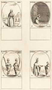 San Romarico; Santa Leocadia; Santos Menas y Hermógenes; San Dámaso de Jacques Callot