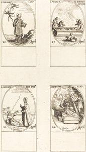 San Teodoro; Santa Inés de Monte Pulciano; San Anselmo, Arzobispo de Canterbury; San de Jacques Callot