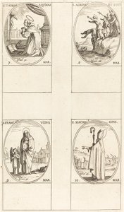 San Tomás de Aquino; San Adrián y compañeros; Santa Francisca; San Macario de Jacques Callot