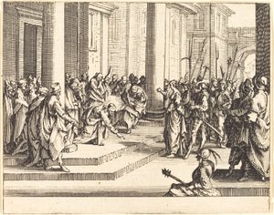 Apedreamiento de Jesús de Jacques Callot