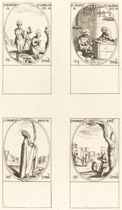 Santos Crisanto y Daría, Santos Crispín y Crispiniano, San Evaristo, San Frumencio de Jacques Callot